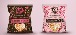Lots of Love Superfood maximalist packaging]