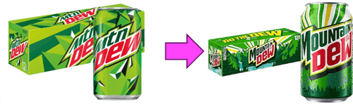 mountain dew before and after