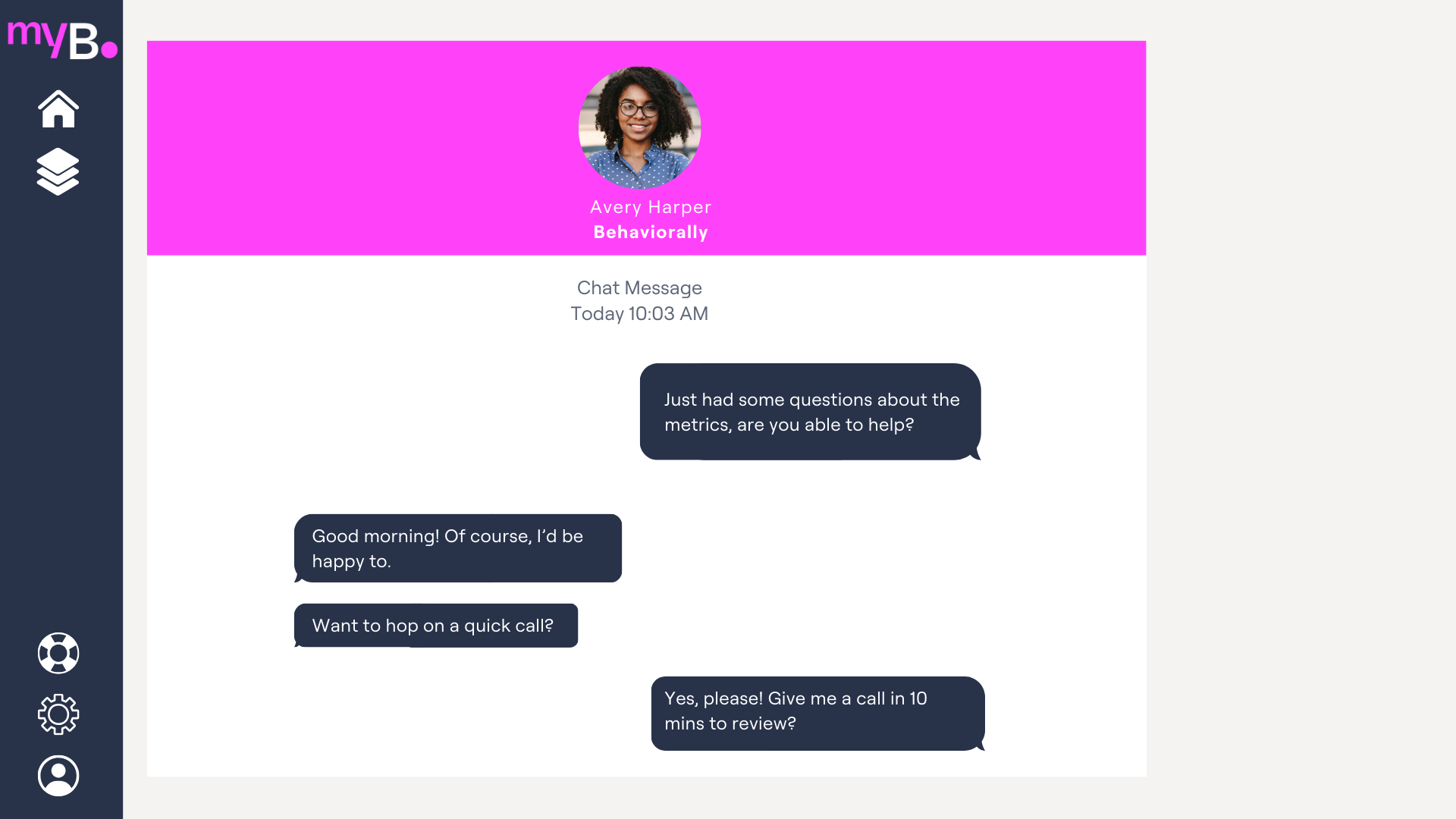myBehaviorally - Chat Img